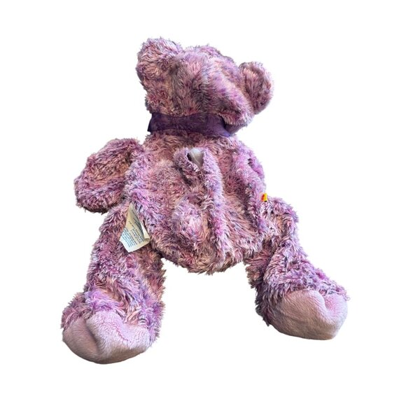 Build-A-Bear Workshop Teddy Bear Skin 16" Purple Purple Bow Unstuffed Plush - Picture 2 of 6